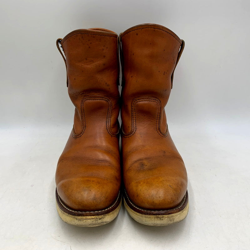 【中古品】【メンズ】 RED WING レッドウィング PECOS BOOTS 866 ペコスブーツ USA製 刺繍羽タグ シューズ 靴 164-250826-as-04-izu サイズ：UK7 カラー：ブラウン 万代Net店
