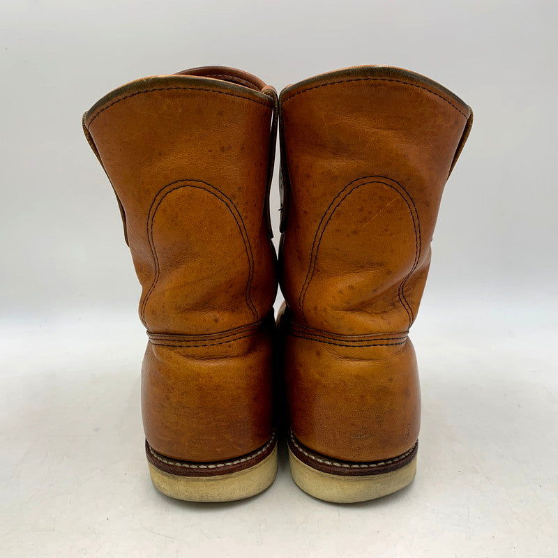 【中古品】【メンズ】 RED WING レッドウィング PECOS BOOTS 866 ペコスブーツ USA製 刺繍羽タグ シューズ 靴 164-250826-as-04-izu サイズ：UK7 カラー：ブラウン 万代Net店