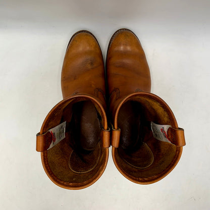【中古品】【メンズ】 RED WING レッドウィング PECOS BOOTS 866 ペコスブーツ USA製 刺繍羽タグ シューズ 靴 164-250826-as-04-izu サイズ：UK7 カラー：ブラウン 万代Net店