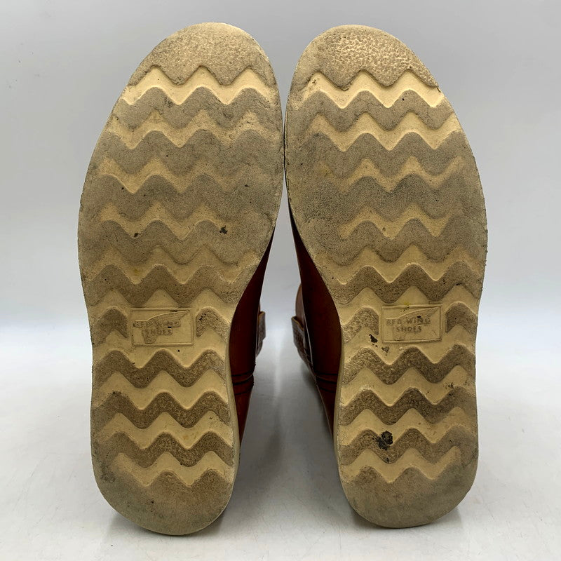 【中古品】【メンズ】 RED WING レッドウィング PECOS BOOTS 866 ペコスブーツ USA製 刺繍羽タグ シューズ 靴 164-250826-as-04-izu サイズ：UK7 カラー：ブラウン 万代Net店