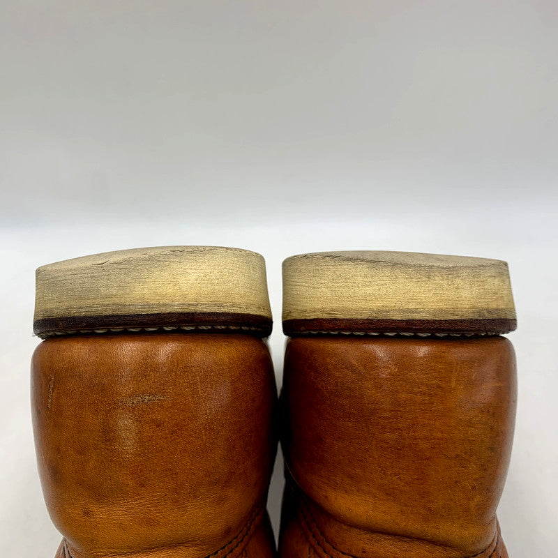 【中古品】【メンズ】 RED WING レッドウィング PECOS BOOTS 866 ペコスブーツ USA製 刺繍羽タグ シューズ 靴 164-250826-as-04-izu サイズ：UK7 カラー：ブラウン 万代Net店