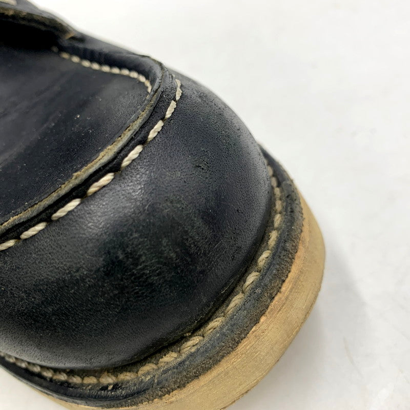【中古品】【メンズ】 RED WING レッドウィング MOC TOE CLASSIC 9075 モックトゥ クラシック 刺繍羽タグ USA製 シューズ 靴 164-250826-as-05-izu サイズ：27cm カラー：ブラック 万代Net店
