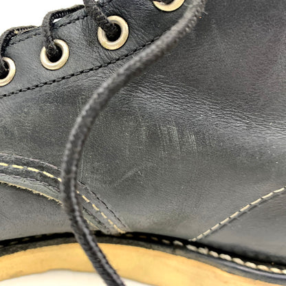 【中古品】【メンズ】 RED WING レッドウィング MOC TOE CLASSIC 9075 モックトゥ クラシック 刺繍羽タグ USA製 シューズ 靴 164-250826-as-05-izu サイズ：27cm カラー：ブラック 万代Net店