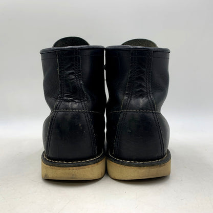 【中古品】【メンズ】 RED WING レッドウィング MOC TOE CLASSIC 9075 モックトゥ クラシック 刺繍羽タグ USA製 シューズ 靴 164-250826-as-05-izu サイズ：27cm カラー：ブラック 万代Net店