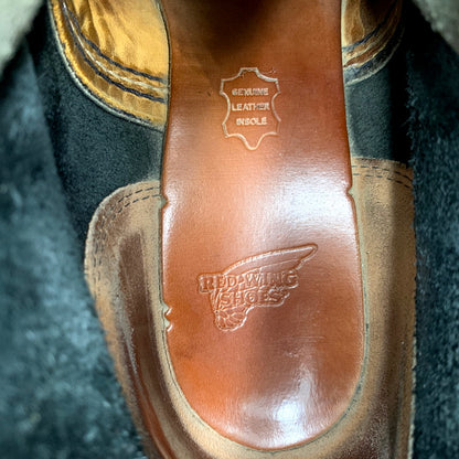 【中古品】【メンズ】 RED WING レッドウィング MOC TOE CLASSIC 9075 モックトゥ クラシック 刺繍羽タグ USA製 シューズ 靴 164-250826-as-05-izu サイズ：27cm カラー：ブラック 万代Net店