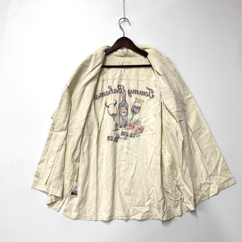【中古品】【メンズ】 TOMMY BAHAMA トミーバハマ SILK SS SHIRT シルク ショートスリーブ シャツ 半袖 トップス 146-250901-as-34-izu サイズ：M カラー：クリーム系 万代Net店