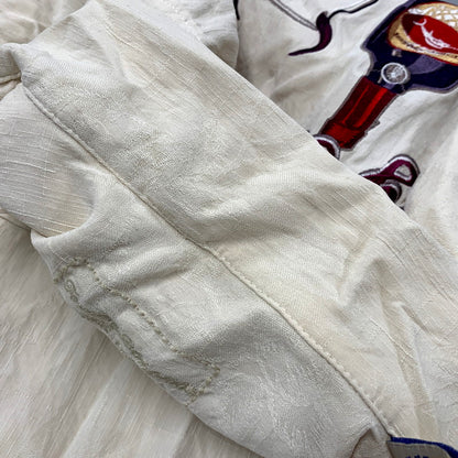 【中古品】【メンズ】 TOMMY BAHAMA トミーバハマ SILK SS SHIRT シルク ショートスリーブ シャツ 半袖 トップス 146-250901-as-34-izu サイズ：M カラー：クリーム系 万代Net店