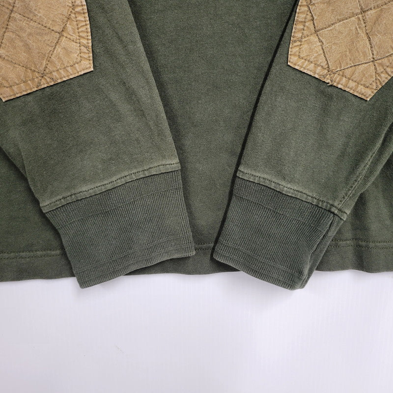 【中古品】【メンズ】 Polo by Ralph Lauren ポロバイラルフローレン MOTORCYCLE RUGBY SHIRT ラグビーシャツ 長袖 トップス 146-250826-as-09-izu サイズ：XL カラー：オリーブ 万代Net店