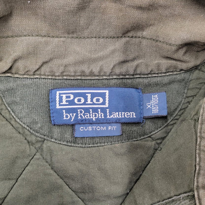 【中古品】【メンズ】 Polo by Ralph Lauren ポロバイラルフローレン MOTORCYCLE RUGBY SHIRT ラグビーシャツ 長袖 トップス 146-250826-as-09-izu サイズ：XL カラー：オリーブ 万代Net店