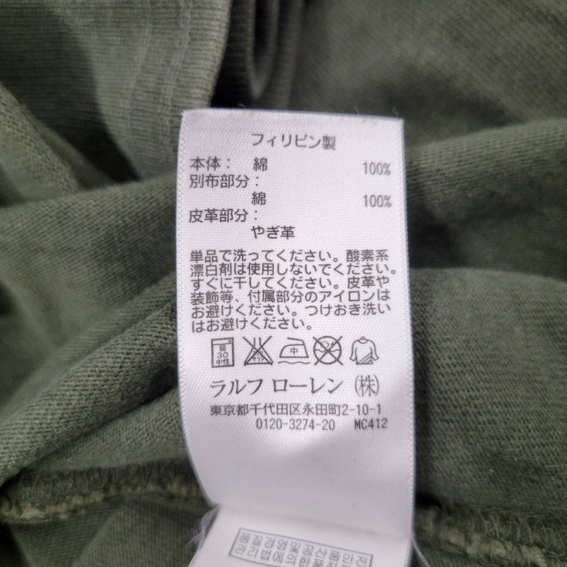 【中古品】【メンズ】 Polo by Ralph Lauren ポロバイラルフローレン MOTORCYCLE RUGBY SHIRT ラグビーシャツ 長袖 トップス 146-250826-as-09-izu サイズ：XL カラー：オリーブ 万代Net店