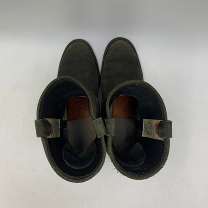 【現状渡し品】【レディース】 RED WING レッドウィング 8186 USA製 刺繍羽タグ 2007年製 00S SUEDE PECOS BOOTS 00年代 スエードペコスブーツ 靴 シューズ 164-250827-ma-09-izu サイズ：UK6.5 カラー：黒系 万代Net店