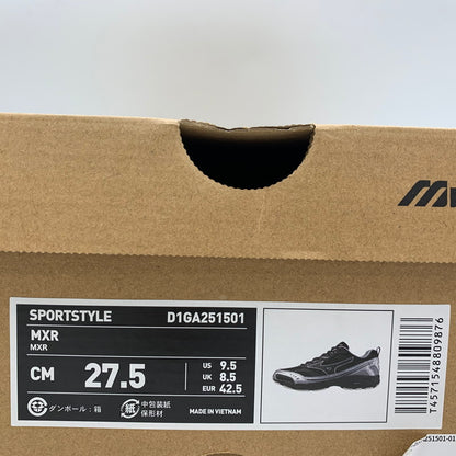 【中古美品】【メンズ】 Mizuno ミズノ D1GA251501 MXR 靴 スニーカー シューズ 162-250827-ma-12-izu サイズ：27.5cm カラー：BLACK/BLACK/SILVER 万代Net店
