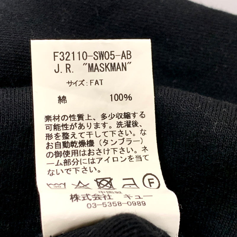 【中古品】【メンズ】 FAT エフエーティー J.R. MASKMAN HOODED SWEATSHIRT F32110-SW05-AB フーデッド スウェットシャツ パーカー 長袖 トップス 142-250901-as-26-izu サイズ：FAT カラー：ブラック 万代Net店