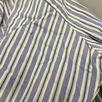 【中古品】【メンズ】 Polo by Ralph Lauren ポロバイラルフローレン CURHAM STRIPE LS SHIRT ストライプ ロングスリーブ シャツ 長袖 トップス 146-250905-as-21-izu サイズ：15.5 カラー：ブルー系 万代Net店