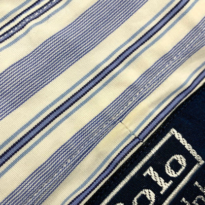 【中古品】【メンズ】 Polo by Ralph Lauren ポロバイラルフローレン CURHAM STRIPE LS SHIRT ストライプ ロングスリーブ シャツ 長袖 トップス 146-250905-as-21-izu サイズ：15.5 カラー：ブルー系 万代Net店