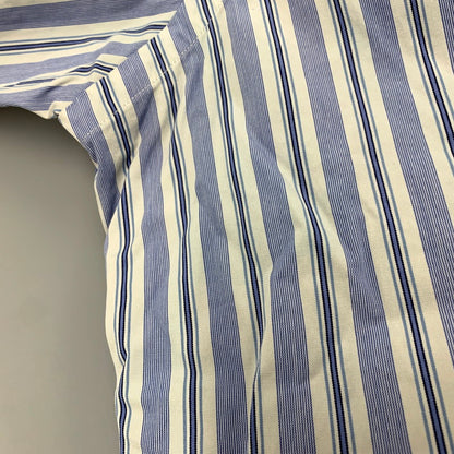 【中古品】【メンズ】 Polo by Ralph Lauren ポロバイラルフローレン CURHAM STRIPE LS SHIRT ストライプ ロングスリーブ シャツ 長袖 トップス 146-250905-as-21-izu サイズ：15.5 カラー：ブルー系 万代Net店