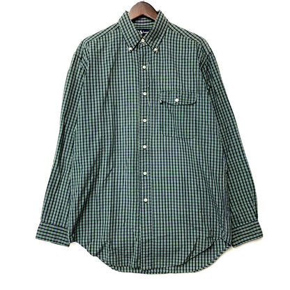 【中古品】【メンズ】 RALPH LAUREN ラルフローレン CREEK CHECK BD LS SHIRT チェック ボタンダウン ロングスリーブ シャツ 長袖 トップス 146-250905-as-22-izu サイズ：S カラー：グリーン系 万代Net店
