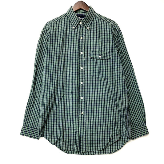 【中古品】【メンズ】 RALPH LAUREN ラルフローレン CREEK CHECK BD LS SHIRT チェック ボタンダウン ロングスリーブ シャツ 長袖 トップス 146-250905-as-22-izu サイズ：S カラー：グリーン系 万代Net店