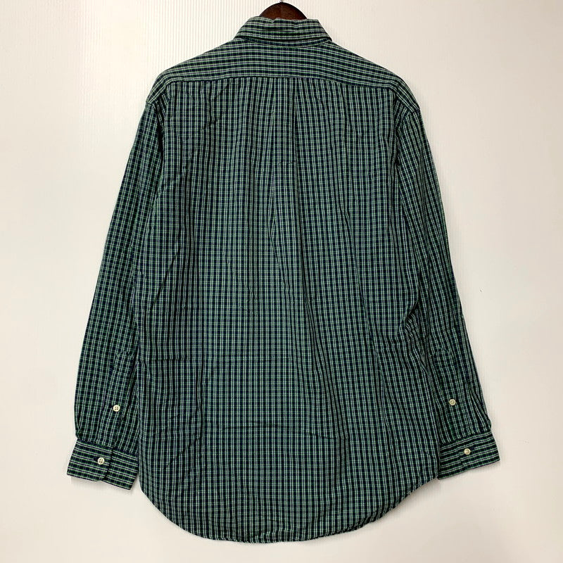 【中古品】【メンズ】 RALPH LAUREN ラルフローレン CREEK CHECK BD LS SHIRT チェック ボタンダウン ロングスリーブ シャツ 長袖 トップス 146-250905-as-22-izu サイズ：S カラー：グリーン系 万代Net店