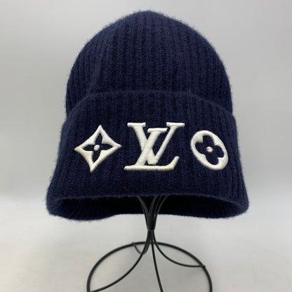 【中古品】【メンズ/レディース】 LOUIS VUITTON ルイ・ヴィトン M94852 ビーニー･LV ヘッドライン ブルーマリーヌ ニット帽 帽子 179-250828-as-10-izu サイズ：S カラー：ネイビー 万代Net店