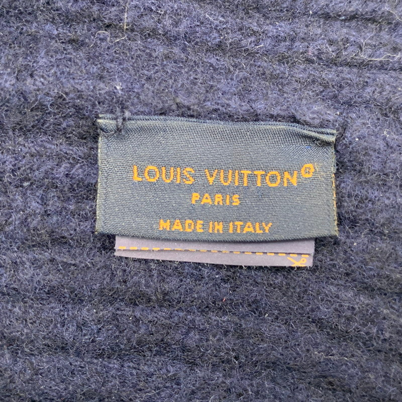 【中古品】【メンズ/レディース】 LOUIS VUITTON ルイ・ヴィトン M94852 ビーニー･LV ヘッドライン ブルーマリーヌ ニット帽 帽子 179-250828-as-10-izu サイズ：S カラー：ネイビー 万代Net店