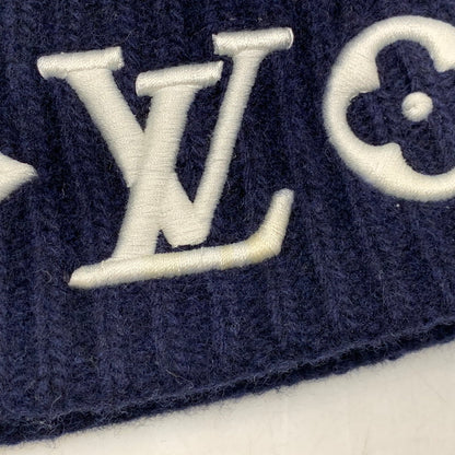 【中古品】【メンズ/レディース】 LOUIS VUITTON ルイ・ヴィトン M94852 ビーニー･LV ヘッドライン ブルーマリーヌ ニット帽 帽子 179-250828-as-10-izu サイズ：S カラー：ネイビー 万代Net店