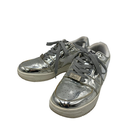 【中古品】【メンズ/レディース】 BAPE STA LOW ベイプ スタ ロー スニーカー シューズ 靴 162-250828-as-01-izu サイズ：25.5cm カラー：シルバー 万代Net店
