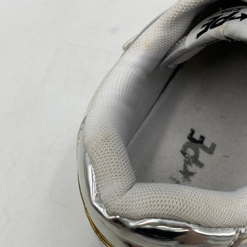 【中古品】【メンズ/レディース】 BAPE STA LOW ベイプ スタ ロー スニーカー シューズ 靴 162-250828-as-01-izu サイズ：25.5cm カラー：シルバー 万代Net店