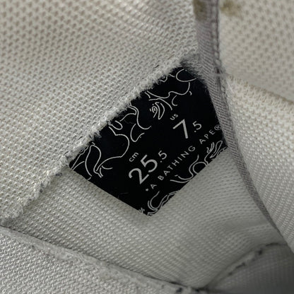 【中古品】【メンズ/レディース】 BAPE STA LOW ベイプ スタ ロー スニーカー シューズ 靴 162-250828-as-01-izu サイズ：25.5cm カラー：シルバー 万代Net店