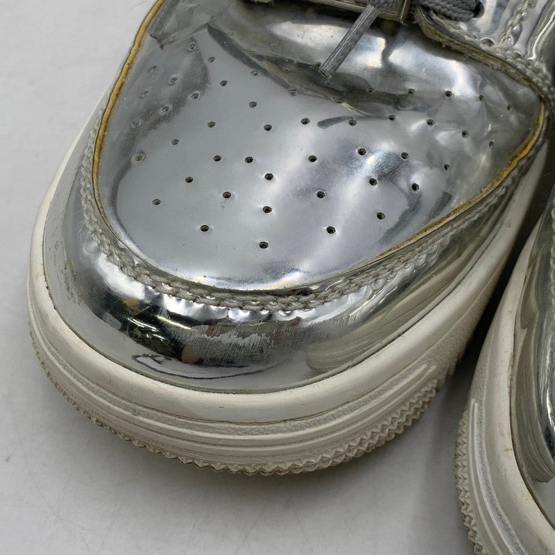 【中古品】【メンズ/レディース】 BAPE STA LOW ベイプ スタ ロー スニーカー シューズ 靴 162-250828-as-01-izu サイズ：25.5cm カラー：シルバー 万代Net店