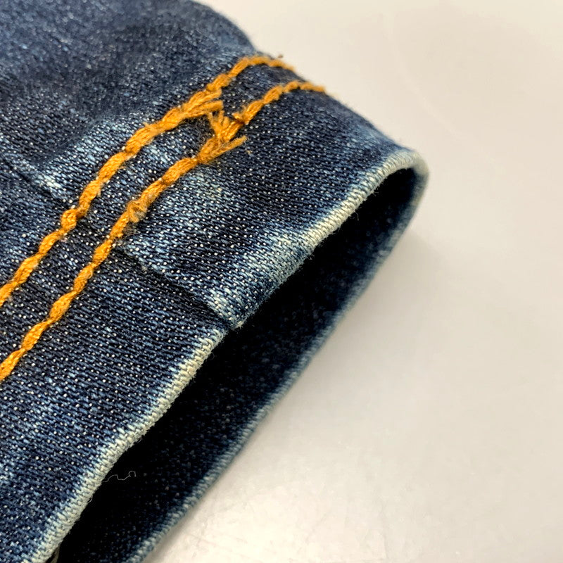 【中古品】【レディース】 ED HARDY エドハーディ ROSE EMBROIDERY STUDS LOGO DENIM SKIRT 001-084762 ロゴ デニム スカート 168-250905-as-13-izu サイズ：15/16 カラー：インディゴ 万代Net店