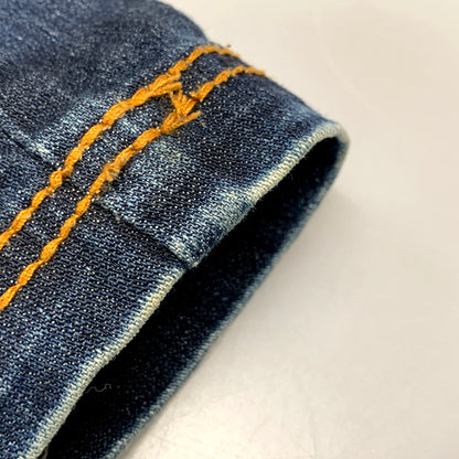 【中古品】【レディース】 ED HARDY エドハーディ ROSE EMBROIDERY STUDS LOGO DENIM SKIRT 001-084762 ロゴ デニム スカート 168-250905-as-13-izu サイズ：15/16 カラー：インディゴ 万代Net店