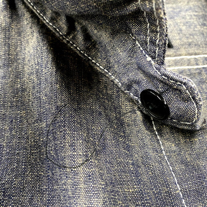 【中古品】【メンズ】 OLD STUSSY オールドステューシー WORLDWIDE 00S LS WORK SHIRT ワールドワイド 00年代 ロングスリーブワークシャツ トップス 長袖 142-250828-ma-09-izu サイズ：L カラー：グレー系 万代Net店