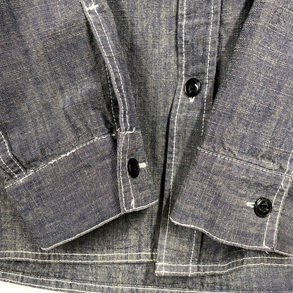 【中古品】【メンズ】 OLD STUSSY オールドステューシー WORLDWIDE 00S LS WORK SHIRT ワールドワイド 00年代 ロングスリーブワークシャツ トップス 長袖 142-250828-ma-09-izu サイズ：L カラー：グレー系 万代Net店