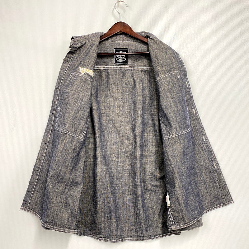 【中古品】【メンズ】 OLD STUSSY オールドステューシー WORLDWIDE 00S LS WORK SHIRT ワールドワイド 00年代 ロングスリーブワークシャツ トップス 長袖 142-250828-ma-09-izu サイズ：L カラー：グレー系 万代Net店