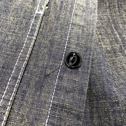 【中古品】【メンズ】 OLD STUSSY オールドステューシー WORLDWIDE 00S LS WORK SHIRT ワールドワイド 00年代 ロングスリーブワークシャツ トップス 長袖 142-250828-ma-09-izu サイズ：L カラー：グレー系 万代Net店