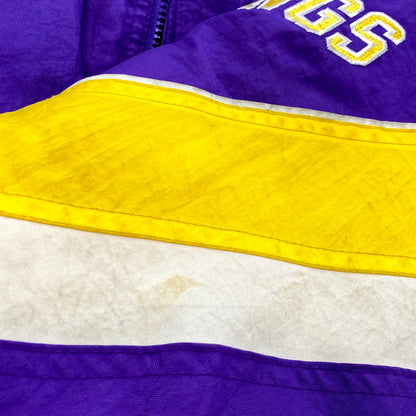 【現状渡し品】【メンズ】 STARTER NFL スターター NFL 韓国製 MINNESOTA VIKINGS ミネソタ バイキングス NYLON PUFFER JACKET ナイロン パファージャケット トップス アウター 146-250828-ya-04-izu サイズ：Ｌ カラー：パープル 万代Net店