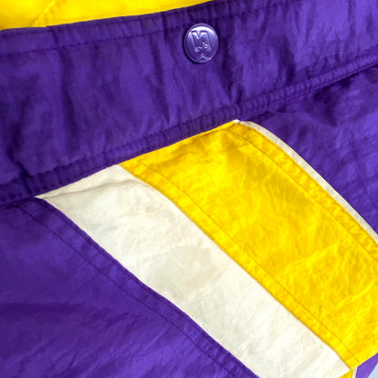 【現状渡し品】【メンズ】 STARTER NFL スターター NFL 韓国製 MINNESOTA VIKINGS ミネソタ バイキングス NYLON PUFFER JACKET ナイロン パファージャケット トップス アウター 146-250828-ya-04-izu サイズ：Ｌ カラー：パープル 万代Net店