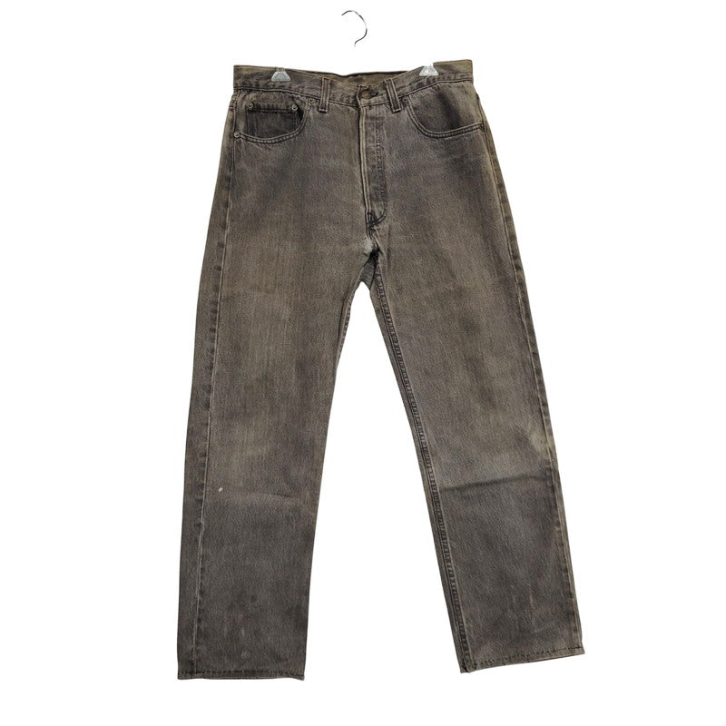 【現状渡し品】【メンズ】 Levi's リーバイス 刻印544 SMALL-E スモール-E 90S 501 後染め BLACK DENIM PANTS ブラック デニム パンツ ズボン ボトムス 156-250907-ya-22-izu サイズ：33×32 カラー：チャコールグレー 万代Net店