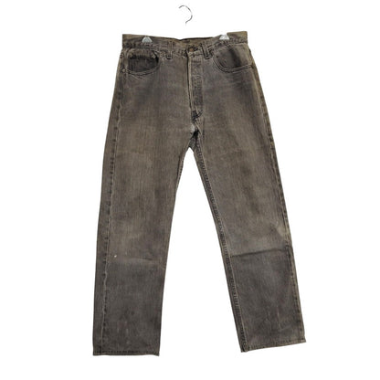 【現状渡し品】【メンズ】 Levi's リーバイス 刻印544 SMALL-E スモール-E 90S 501 後染め BLACK DENIM PANTS ブラック デニム パンツ ズボン ボトムス 156-250907-ya-22-izu サイズ：33×32 カラー：チャコールグレー 万代Net店
