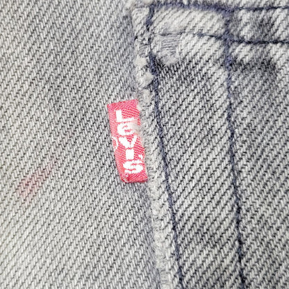 【現状渡し品】【メンズ】 Levi's リーバイス 刻印544 SMALL-E スモール-E 90S 501 後染め BLACK DENIM PANTS ブラック デニム パンツ ズボン ボトムス 156-250907-ya-22-izu サイズ：33×32 カラー：チャコールグレー 万代Net店