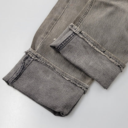 【現状渡し品】【メンズ】 Levi's リーバイス 刻印544 SMALL-E スモール-E 90S 501 後染め BLACK DENIM PANTS ブラック デニム パンツ ズボン ボトムス 156-250907-ya-22-izu サイズ：33×32 カラー：チャコールグレー 万代Net店