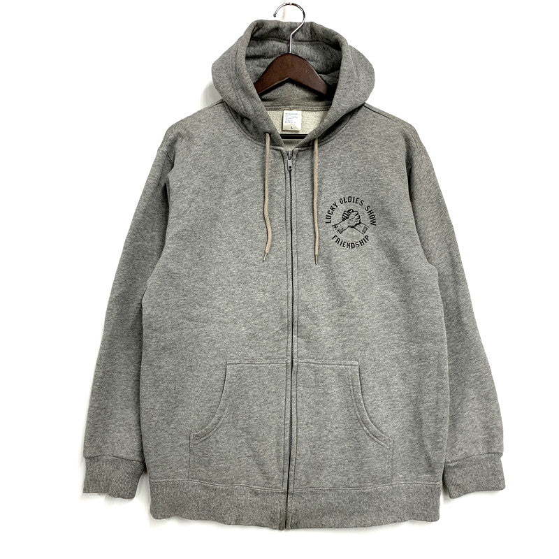【中古品】【メンズ】 VINTAGE ヴィンテージ FRIEND SHIP ZIP UP HOODED SWEATSHIRT フレンドシップ ジップアップフーデッドスウェット トップス パーカー 長袖 146-250905-ma-04-izu サイズ：L カラー：グレー 万代Net店