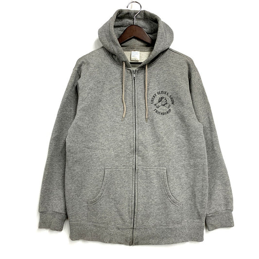 【中古品】【メンズ】 VINTAGE ヴィンテージ FRIEND SHIP ZIP UP HOODED SWEATSHIRT フレンドシップ ジップアップフーデッドスウェット トップス パーカー 長袖 146-250905-ma-04-izu サイズ：L カラー：グレー 万代Net店