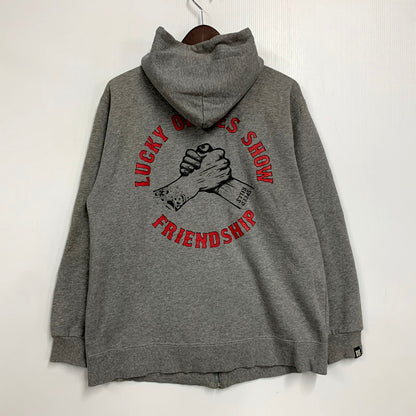 【中古品】【メンズ】 VINTAGE ヴィンテージ FRIEND SHIP ZIP UP HOODED SWEATSHIRT フレンドシップ ジップアップフーデッドスウェット トップス パーカー 長袖 146-250905-ma-04-izu サイズ：L カラー：グレー 万代Net店