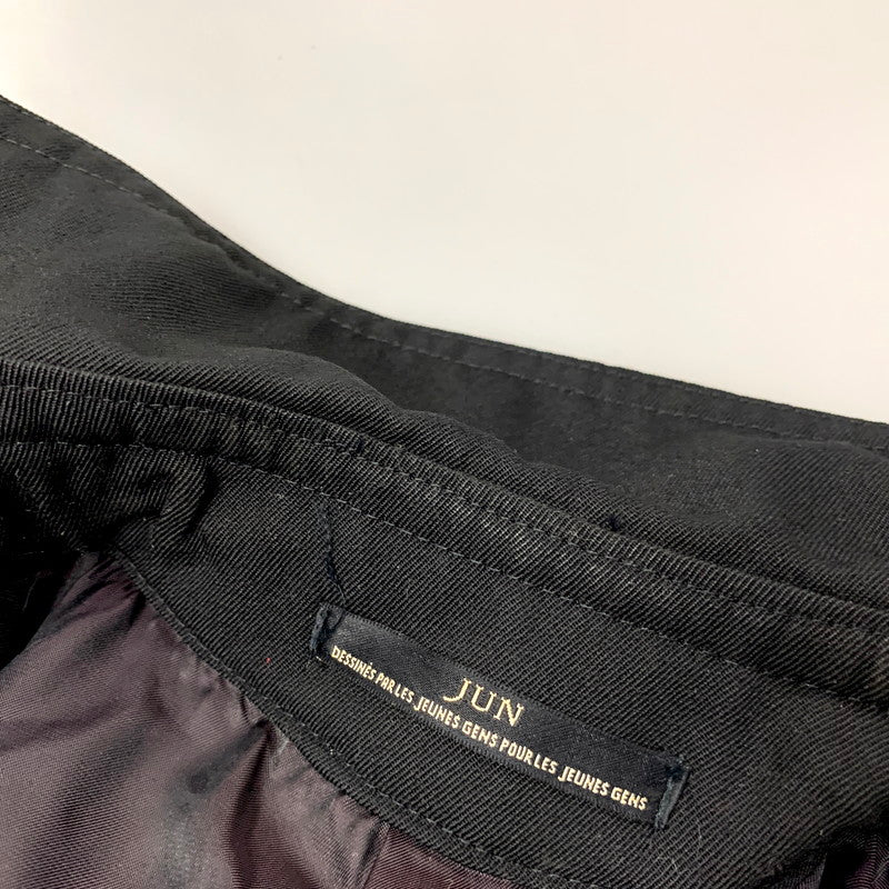 【現状渡し品】【メンズ】 OLD JUN オールドジュン 80-90S WOOL TRENCH COAT 80-90年代 ウールトレンチコート アウター 長袖 146-250905-ma-05-izu サイズ：M カラー：ブラック 万代Net店