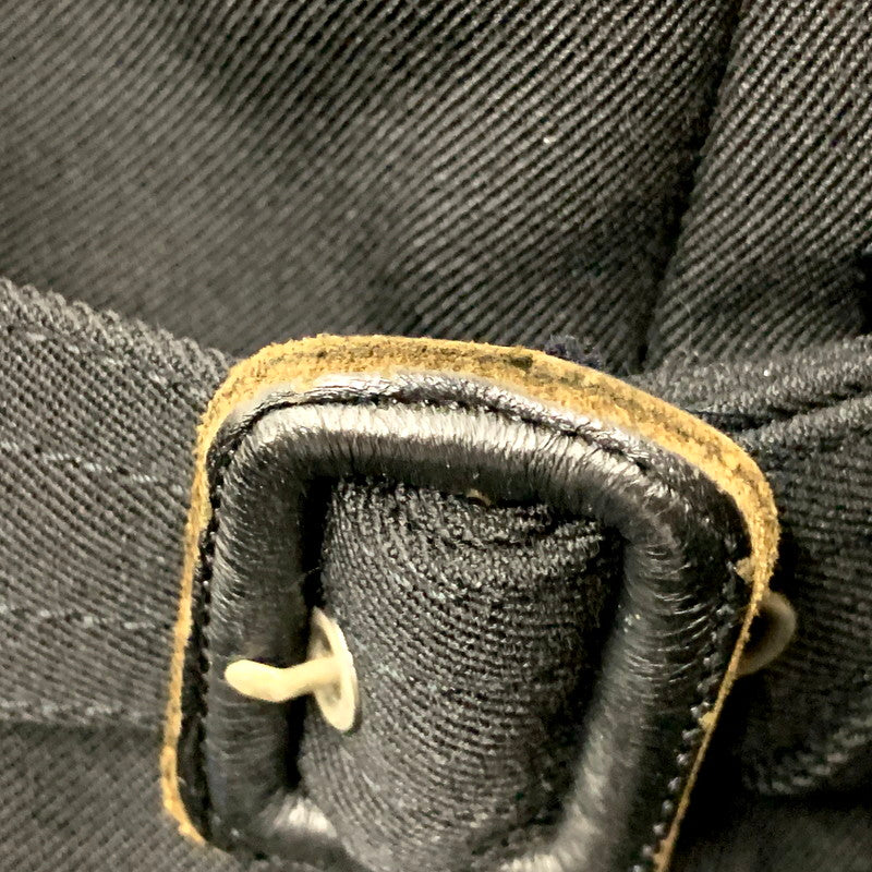 【現状渡し品】【メンズ】 OLD JUN オールドジュン 80-90S WOOL TRENCH COAT 80-90年代 ウールトレンチコート アウター 長袖 146-250905-ma-05-izu サイズ：M カラー：ブラック 万代Net店