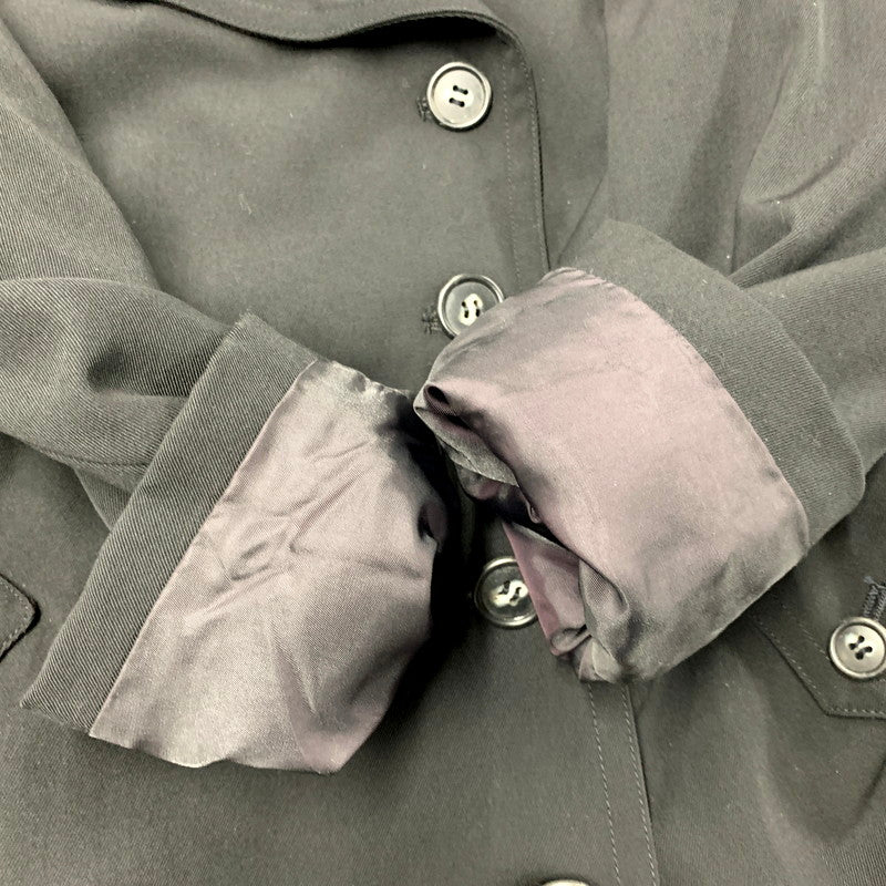 【現状渡し品】【メンズ】 OLD JUN オールドジュン 80-90S WOOL TRENCH COAT 80-90年代 ウールトレンチコート アウター 長袖 146-250905-ma-05-izu サイズ：M カラー：ブラック 万代Net店