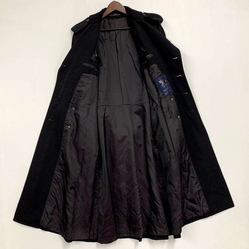 【現状渡し品】【メンズ】 OLD JUN オールドジュン 80-90S WOOL TRENCH COAT 80-90年代 ウールトレンチコート アウター 長袖 146-250905-ma-05-izu サイズ：M カラー：ブラック 万代Net店