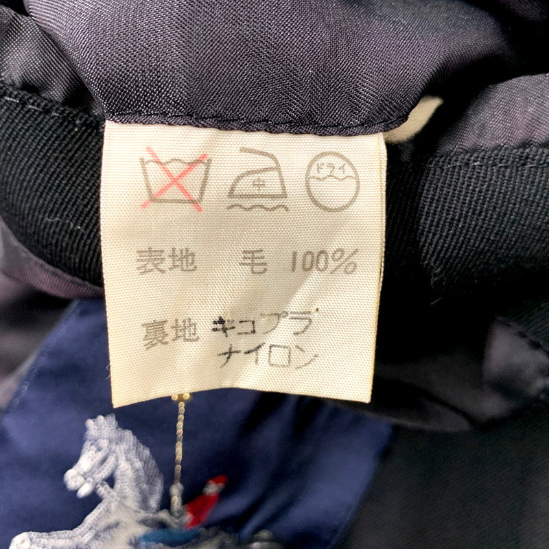 【現状渡し品】【メンズ】 OLD JUN オールドジュン 80-90S WOOL TRENCH COAT 80-90年代 ウールトレンチコート アウター 長袖 146-250905-ma-05-izu サイズ：M カラー：ブラック 万代Net店